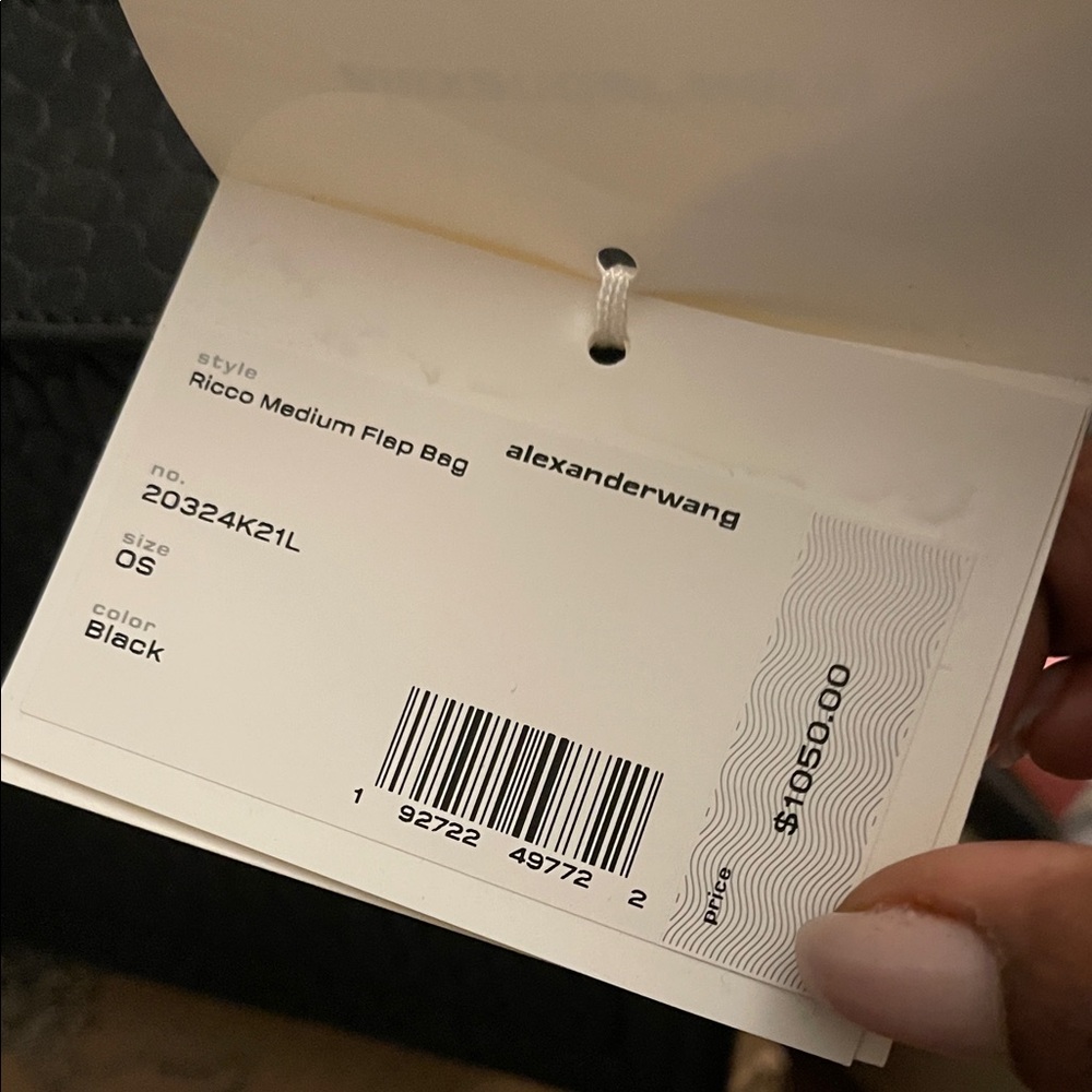 Alexander Wang Black Ricco Medium Flap Bag - Picture 2 of 8